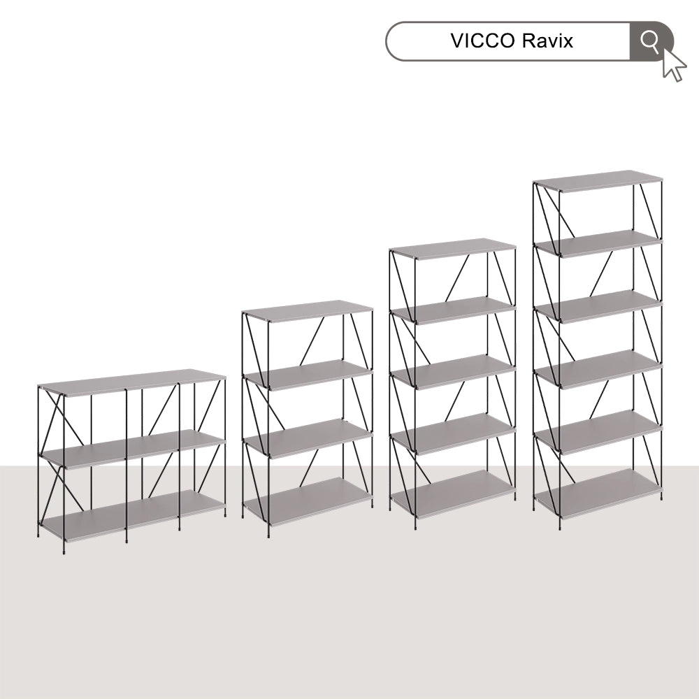 Vicco Libreria Grigio/nero 60 x 102.5 cm