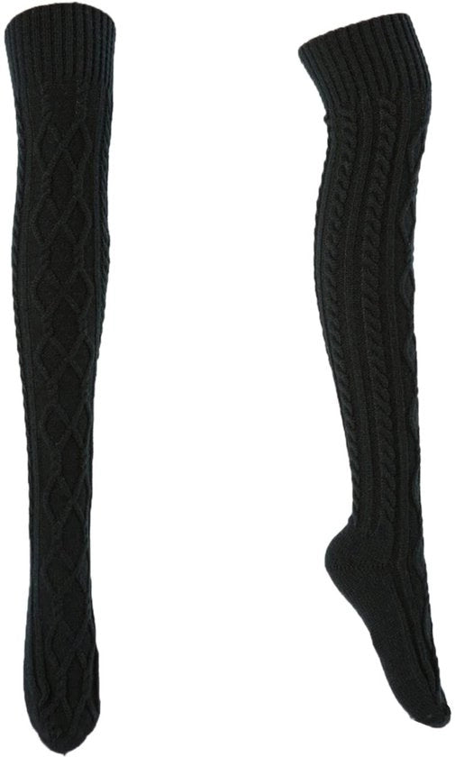 Calze per donna invernali - Calze da ginocchio per donna - Calze da stivale per donna - Calze a maglia calda - Disponibili in diverse colori - Calze per stivali alta - Adatto per ragazze