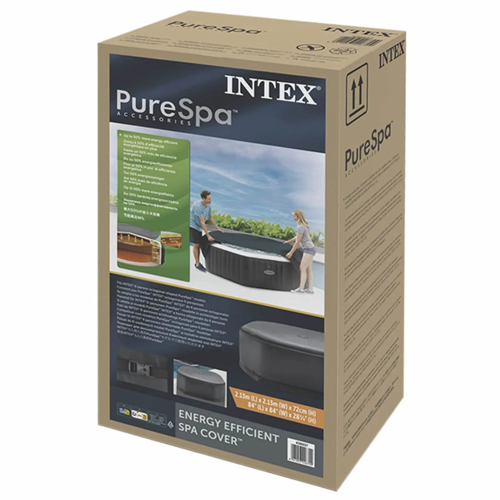 INTEX Copridoccia per Spa Grigio Scuro 211 x 211 cm PVC 42035644