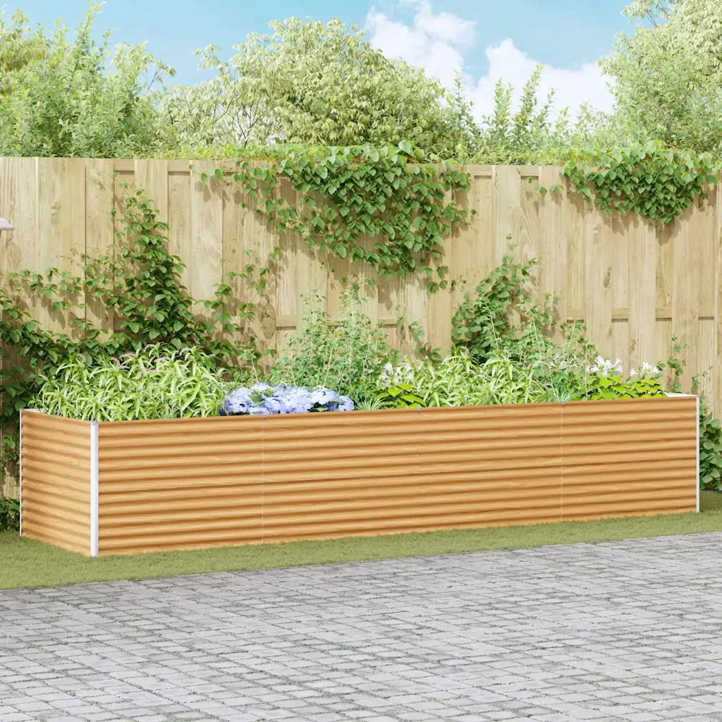 Letto rialzato da giardino 390 x 100 x 68 cm Acciaio zincato 42017369