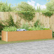 Letto rialzato da giardino 390 x 100 x 68 cm Acciaio zincato 42017369