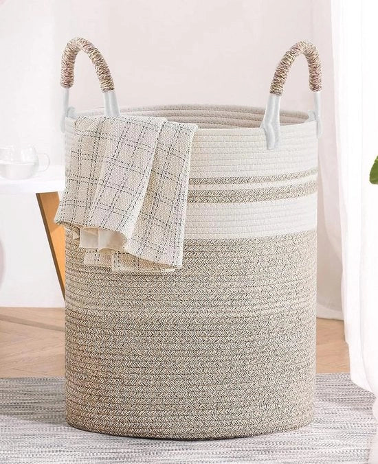 Wastebasket a rete - 50 litri - stile e sostenibile - 1 pezzo - a due tonalità - 37 x 47 cm