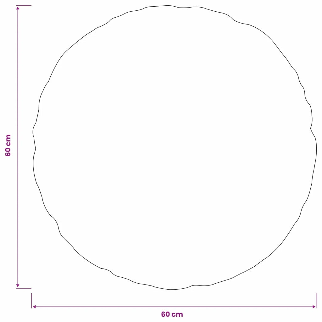 Federa 2 pz HEERLEN Azzurro Ø 60 cm Pelliccia di Coniglio Finta 923131
