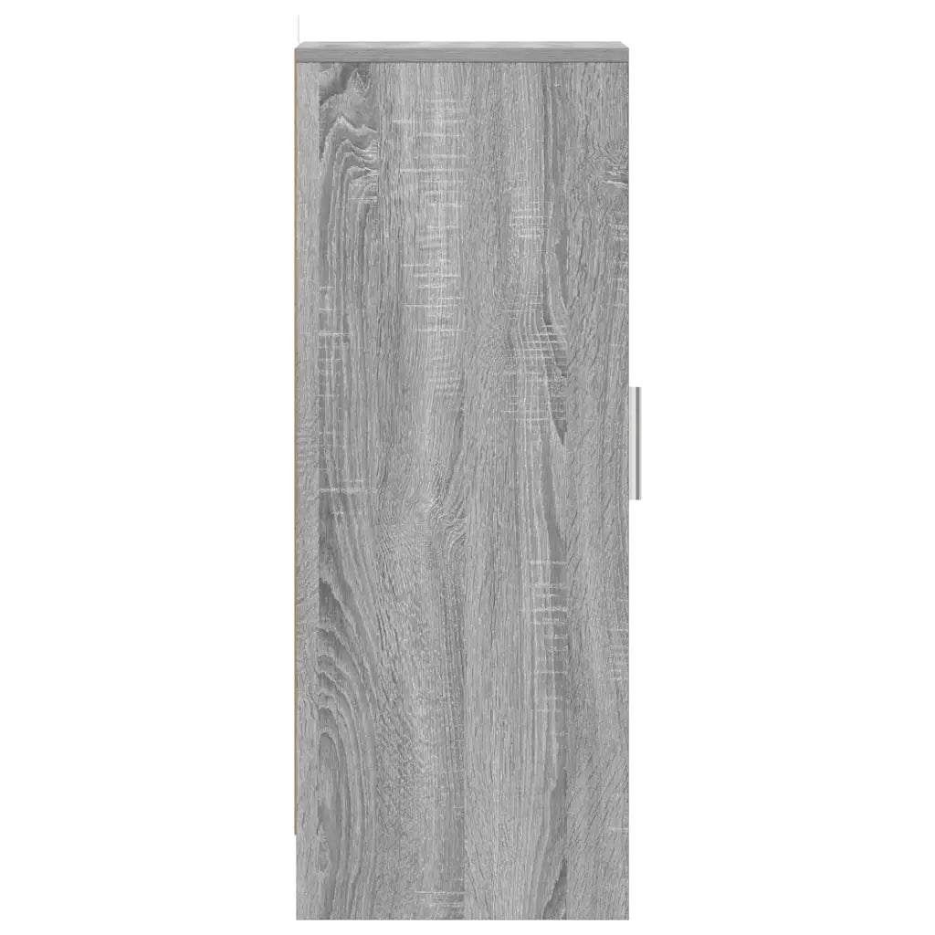 Scarpiera-Scaffale per scarpe Grigio Sonoma 32x35x92 cm in Legno Multistrato