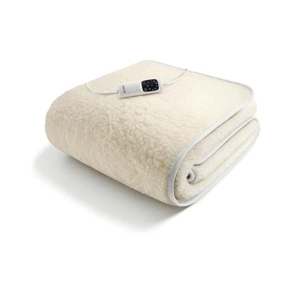 Imetec scaldasonno adapto singolo 150 x 80 cm, basso consumo, riscaldamento rapido, temperatura personalizzata, 100% lana e merino, made in italy, tessuto antiscivolo, comando con 6 temperature - 16632