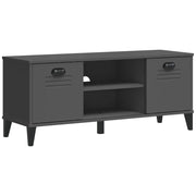 Panca Porta Scarpe | Scarpiera | Mobile per scarpe VIKEN Antracite 106x35x45cm Legno Multistrato