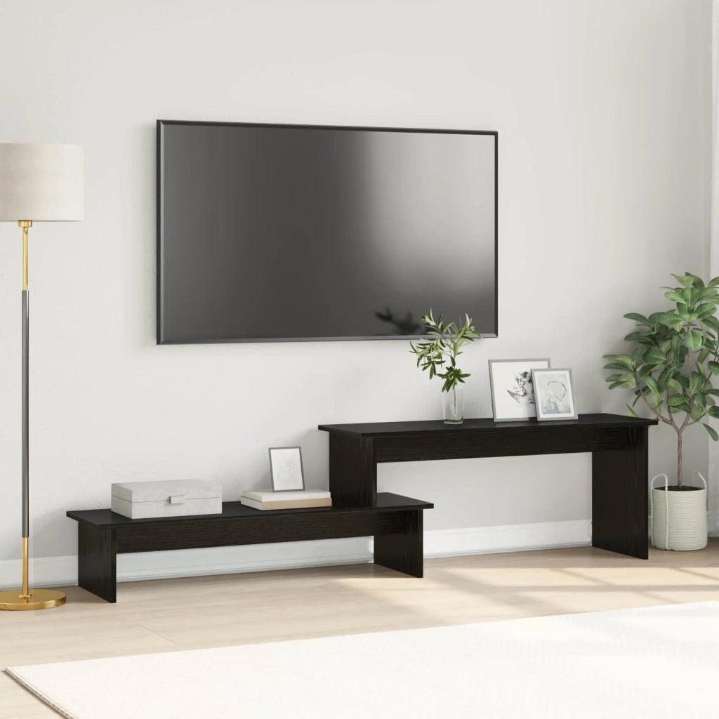 Set mobile TV Rovere Nero 180,5 x 30 x 43 cm Legno multistrato 875130