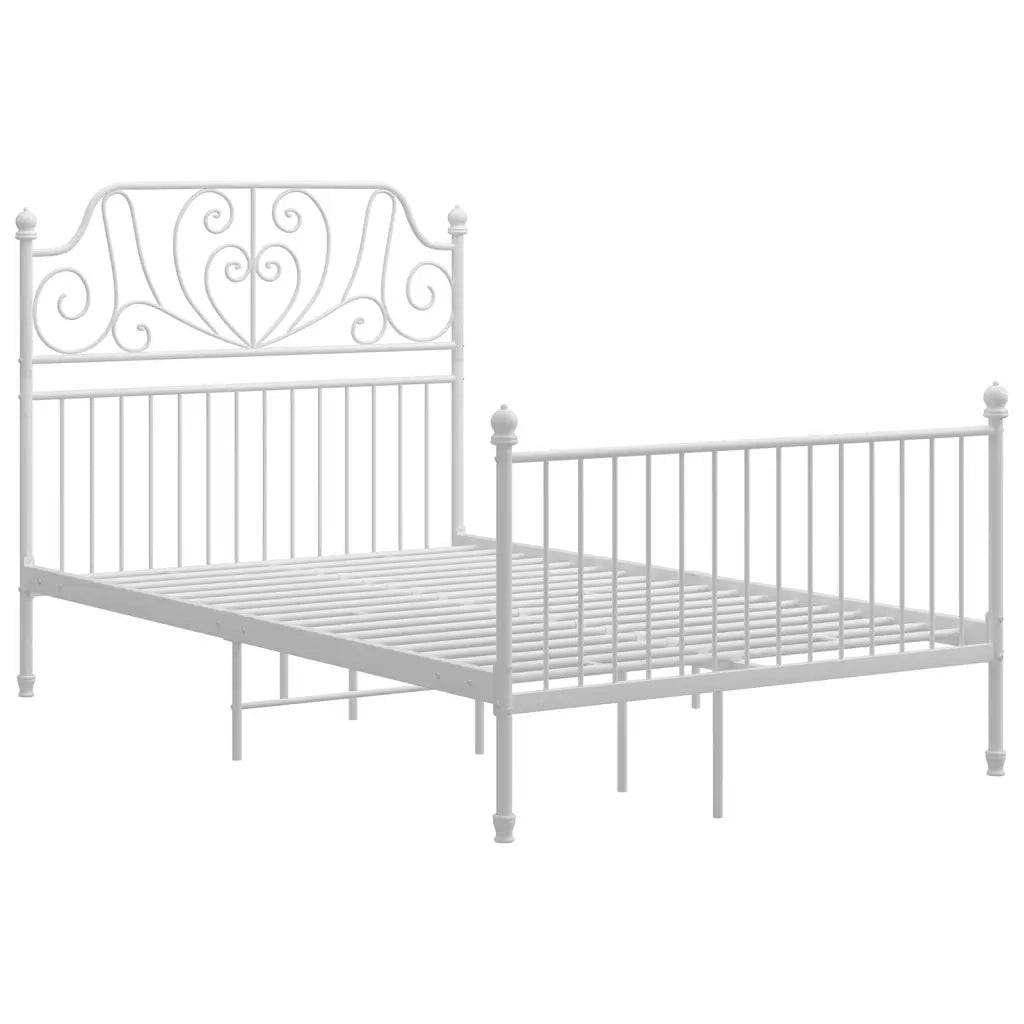 Giroletto-Struttura Letto Bianco in Metallo 120x200 cm 160442