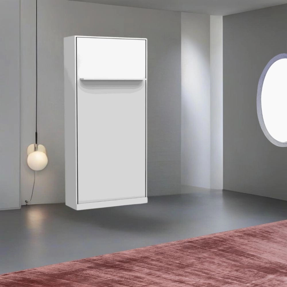 Letto singolo a scomparsa salvaspazio Happy bianco 104x38x221H