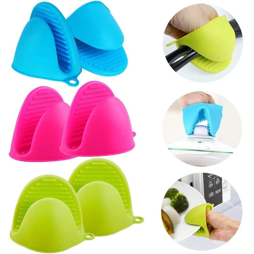 Trade Shop - Presina Presine Mini Guanto Forno Silicone Antiscivolo Antiscottatura Resistenti -