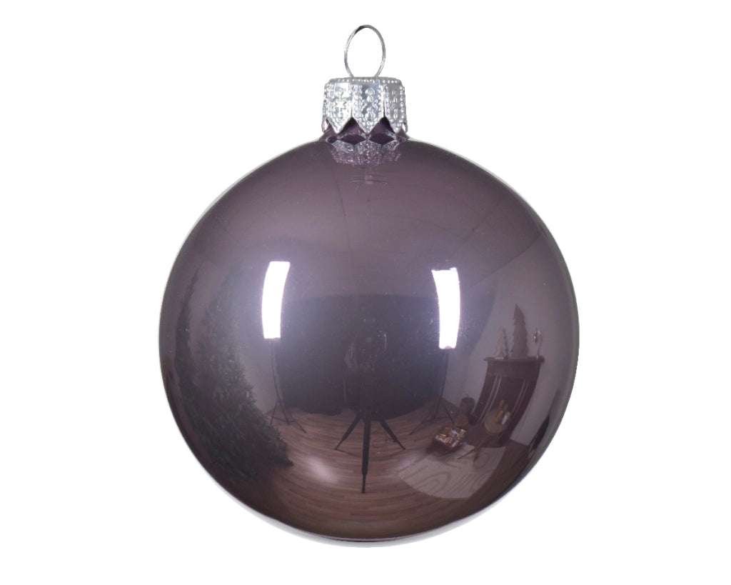Box 6 Palline Vt Lilla lucido D.6Cm
