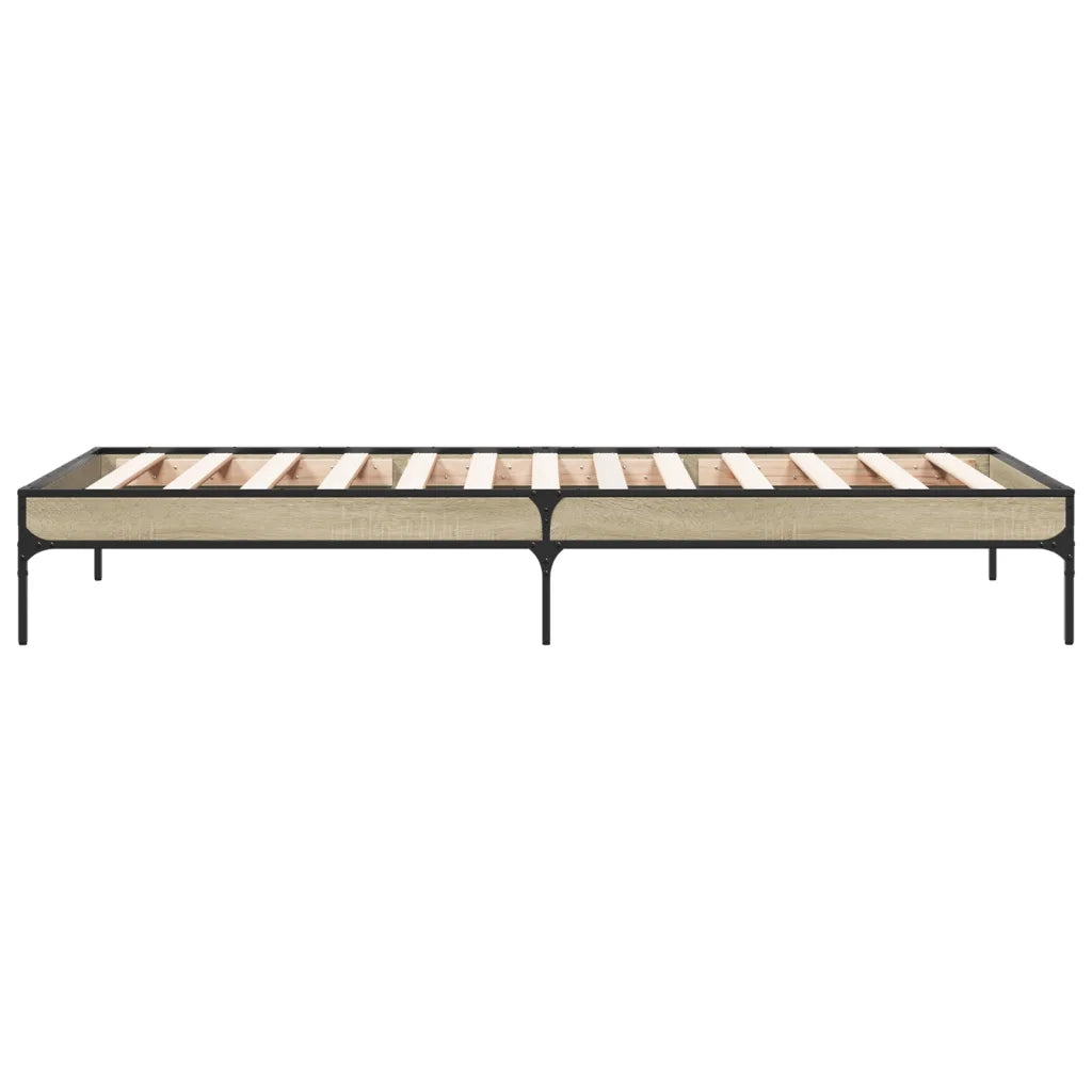Giroletto Rovere Sonoma 100x200 cm Legno Multistrato e Metallo 845027
