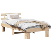 Letto singolo | Letto per adulti | Struttura del letto Naturale 90 x 200 cm Pino massello