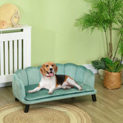DIVANO per cani 98,5x60,5x35,5 cm verde in poliestere