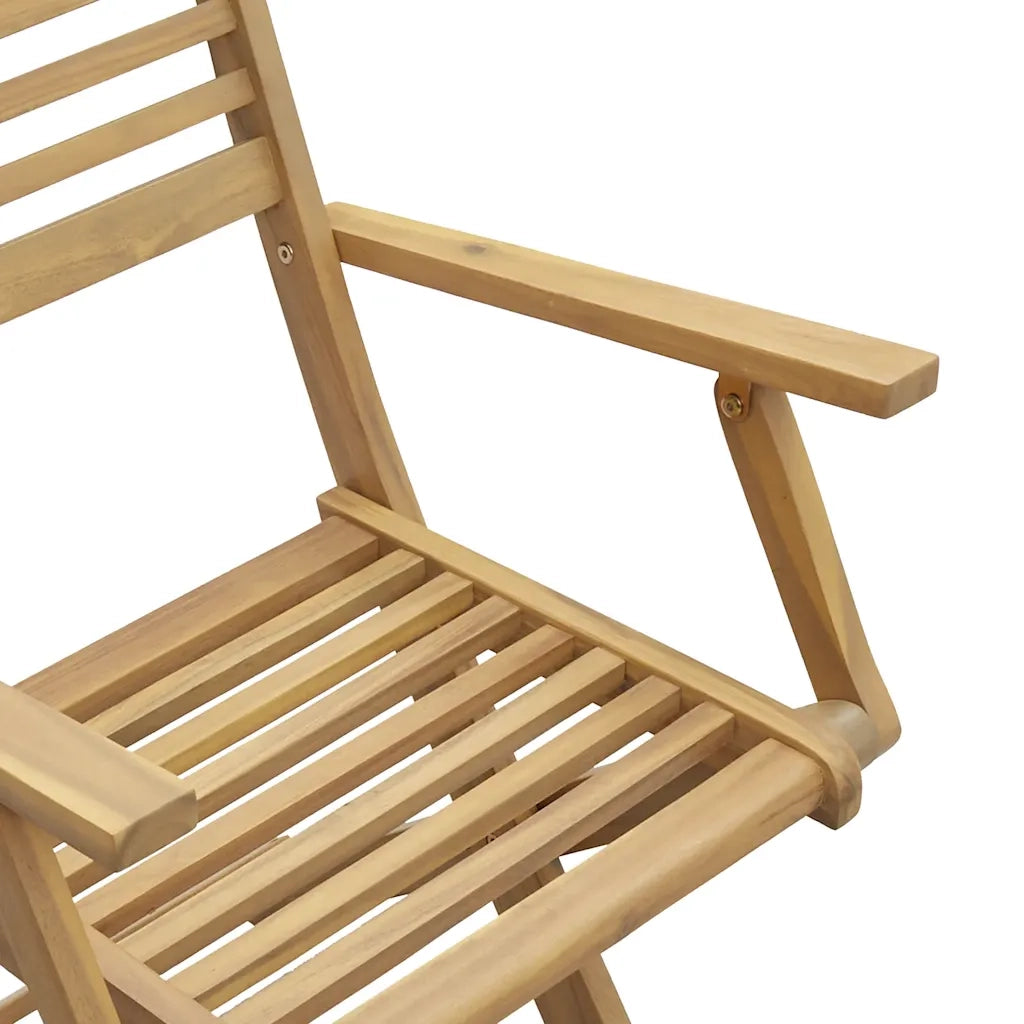 Sedie Giardino Pieghevoli 6pz 54,5x61,5x86,5 cm Massello Acacia 3214226