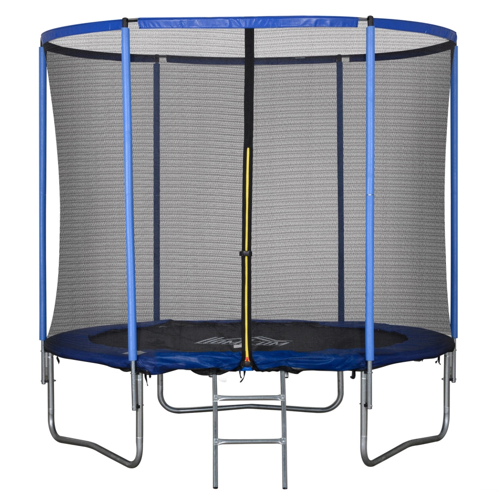 Trampolino Elastico da Giardino ¨C zephmum ¨C Blu e Nero, ?244x240cm