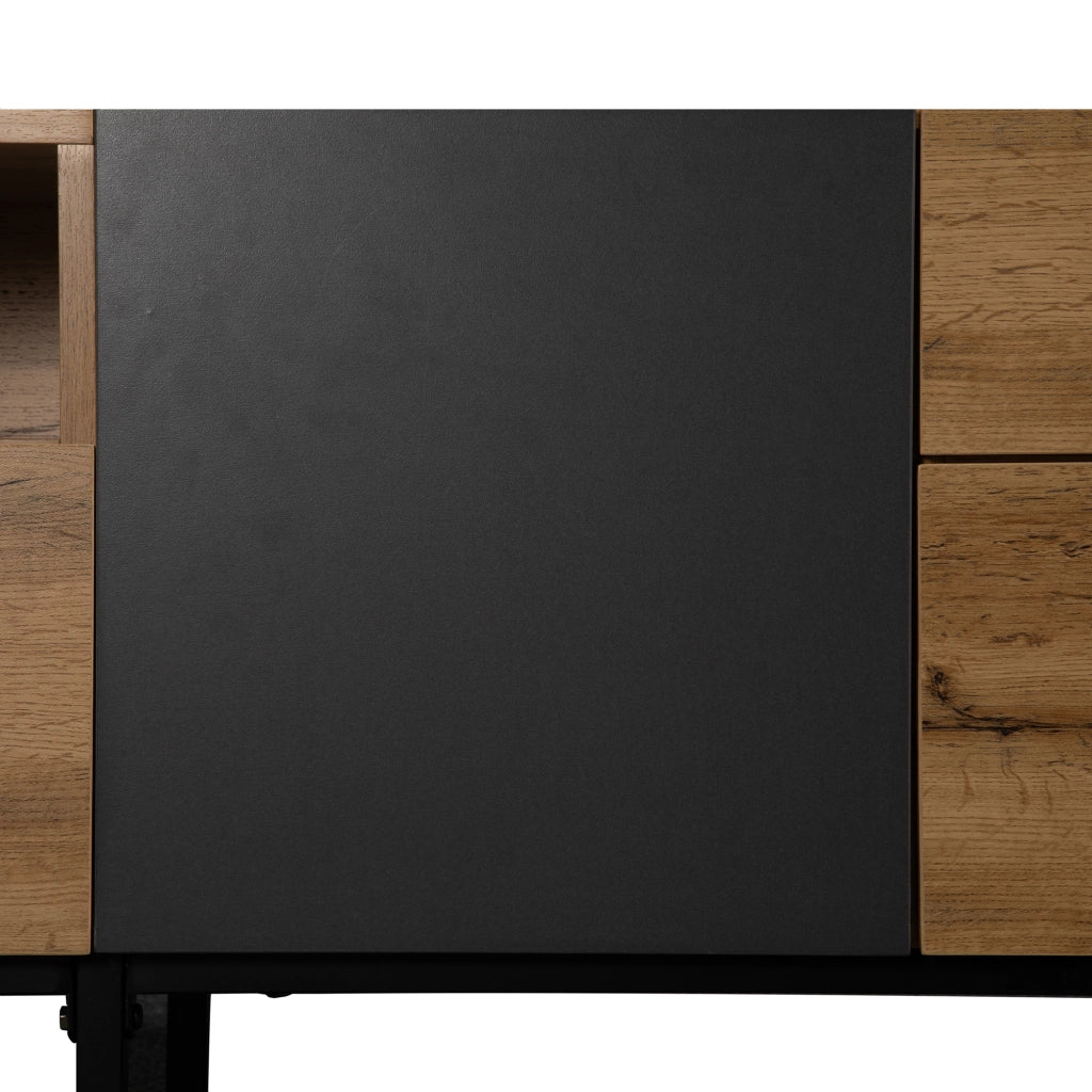 MOBILE TV con 2 cassetti 180x38x50 cm MDF e ferro