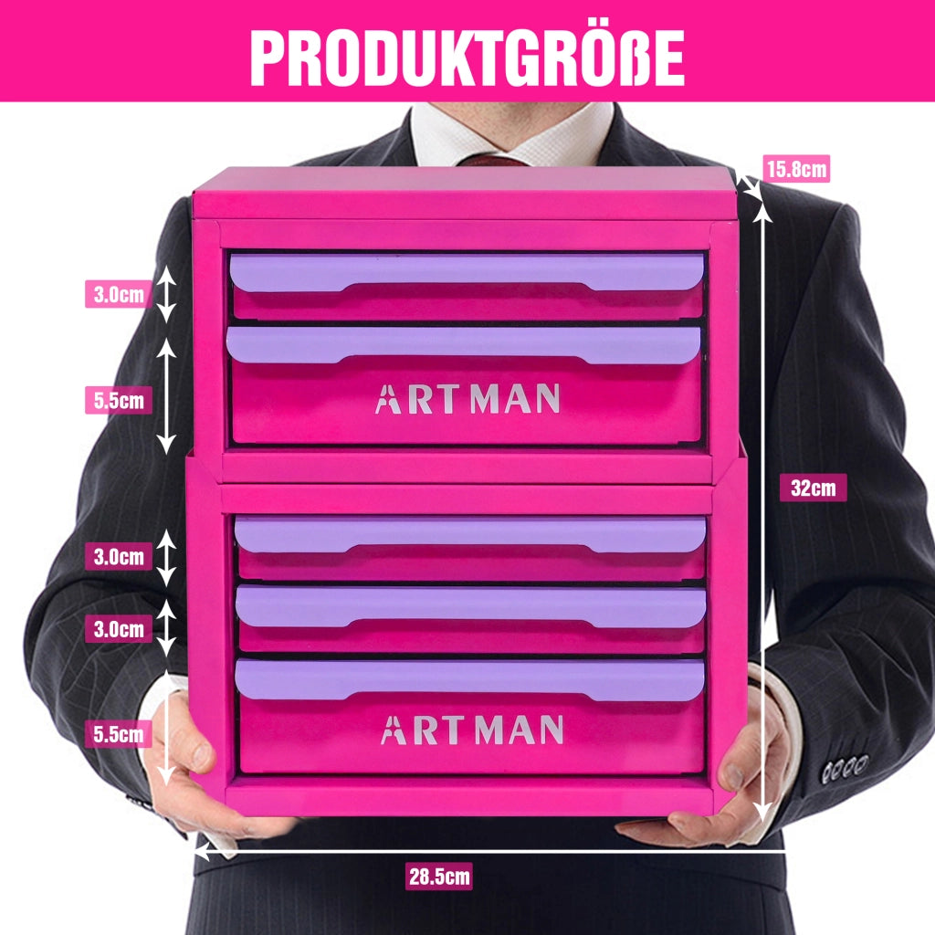Organizzatore da scrivania a cassetto, strumento magico per riordinare la postazione di lavoro, scaffale per riporre articoli da ufficio, mobiletto pe