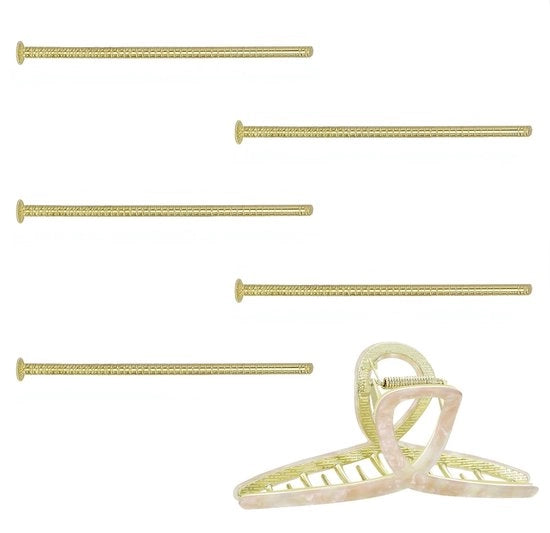 Viti di fissaggio a clip per capelli in acciaio inossidabile - 5 pezzi - 25 mm - Parte di ricambio - Clip a clip per capelli