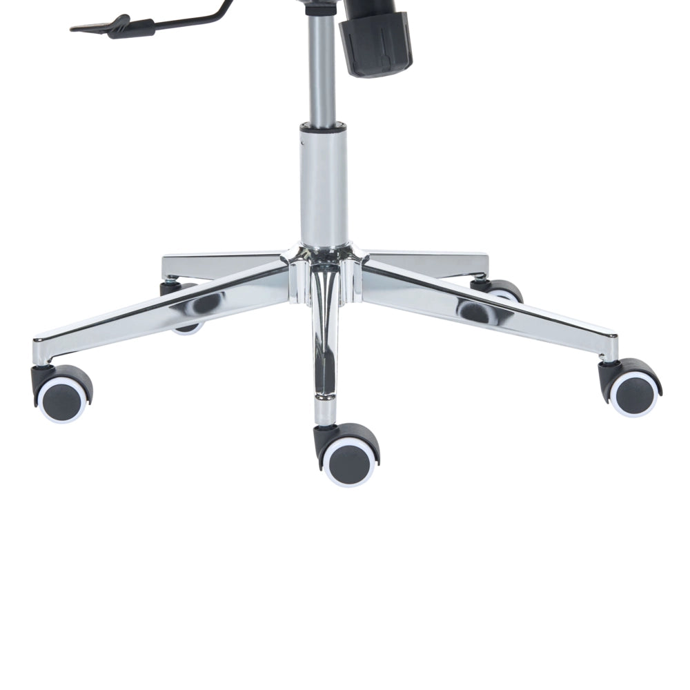 Sedia da ufficio grigio chiaro con rivestimento in rete, base girevole, altezza regolabile, braccioli, per ufficio domestico, stile moderno