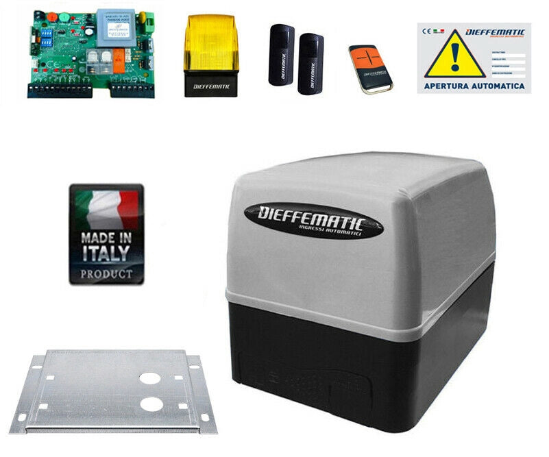 KIT AUTOMAZIONE CANCELLO SCORREVOLE 400KG CANCELLI SCORREVOLI ELETTRICO 230V 220
