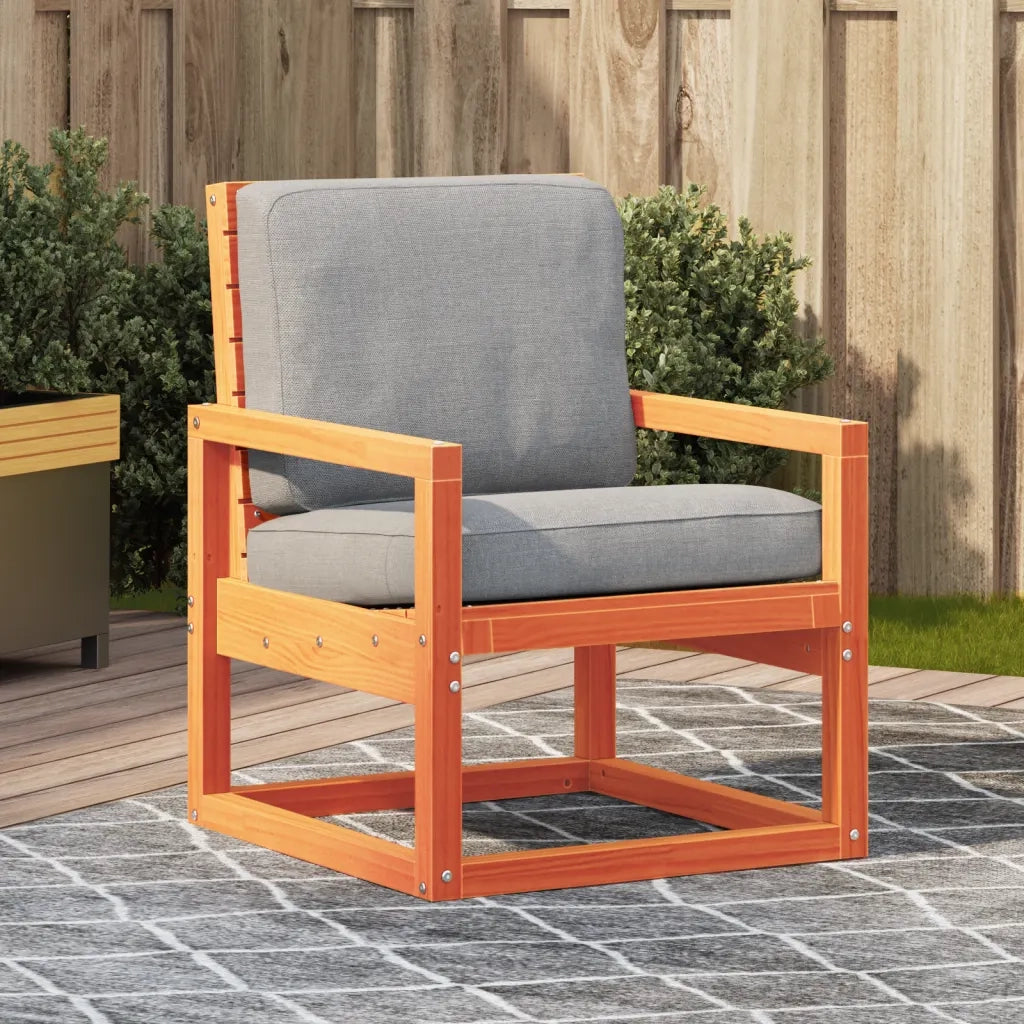 Sedia da Giardino | Sedie da Esterno Marrone Cera 57,5x63x76cm Legno Massello Pino