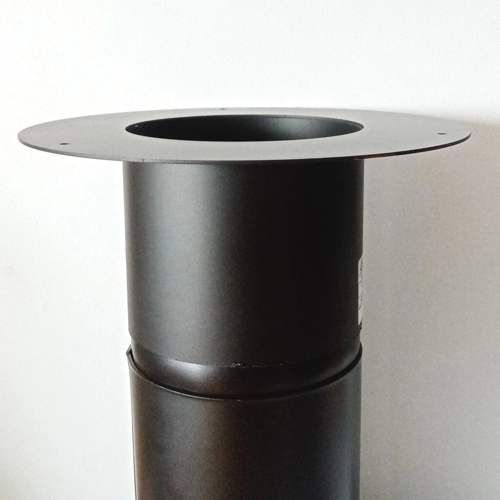 Rosone con tubo attacco ff per stufa a legna, diametro 140mm