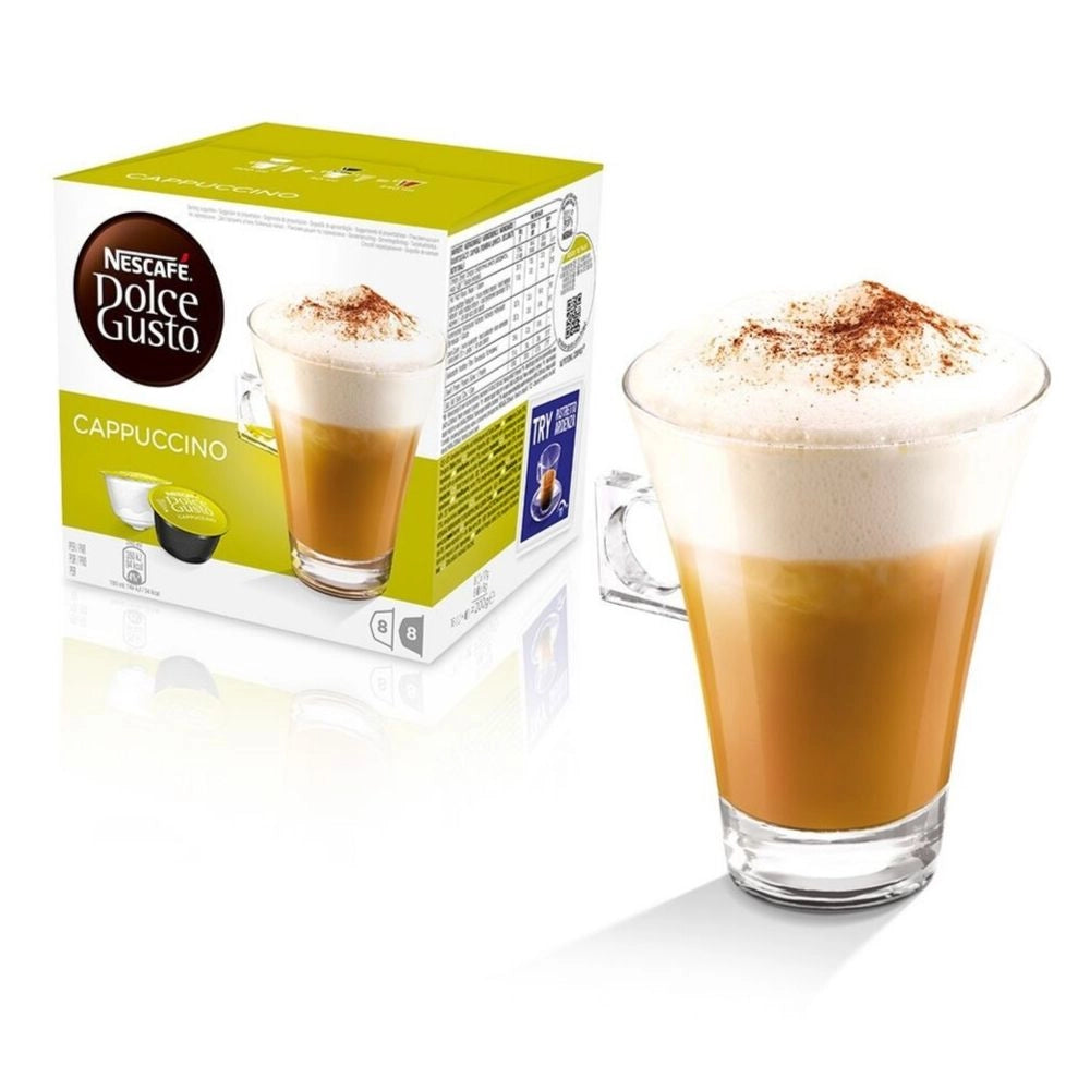 Nescafe' dolce gusto cappuccino caffe' in capsule multipack 6 confezioni da 16 capsule ciascuna