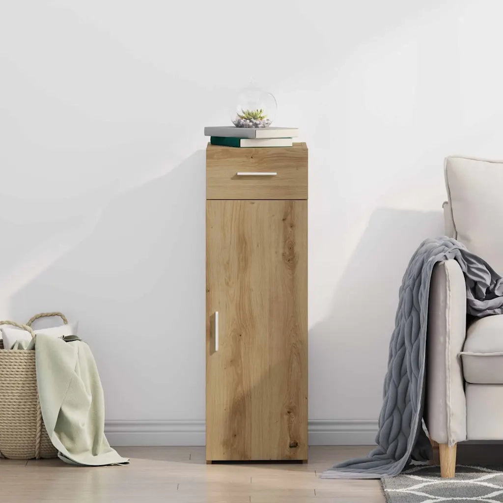 Credenza | Madia | Buffet da pranzo | Armadio da pranzo con cassetto Rovere artigianale 30 x 42,5 x 93 cm