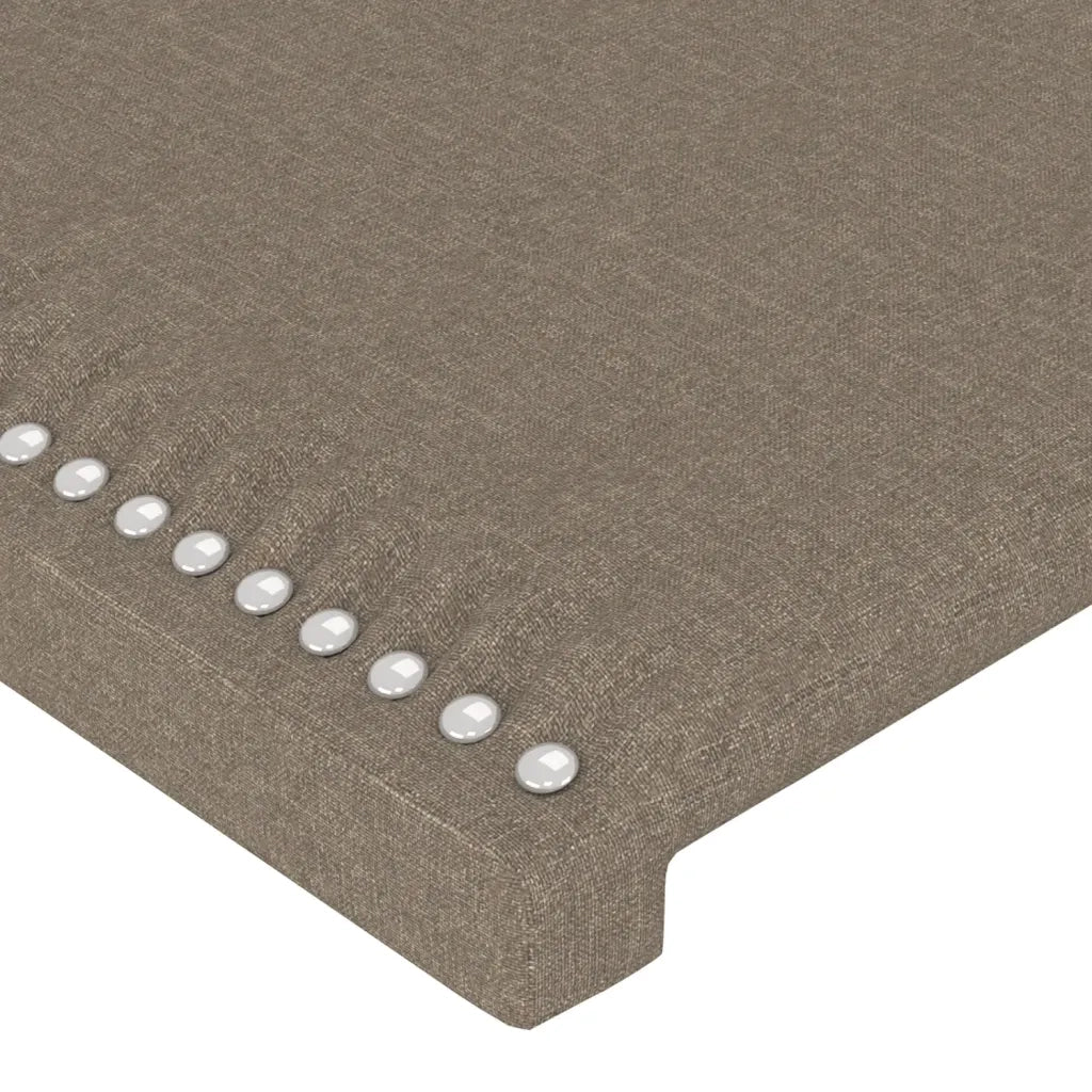 Testiera | Testata a LED tortora 93x16x118/128 cm in Tessuto