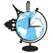 Kit orologio in vinile blu 40x48cm