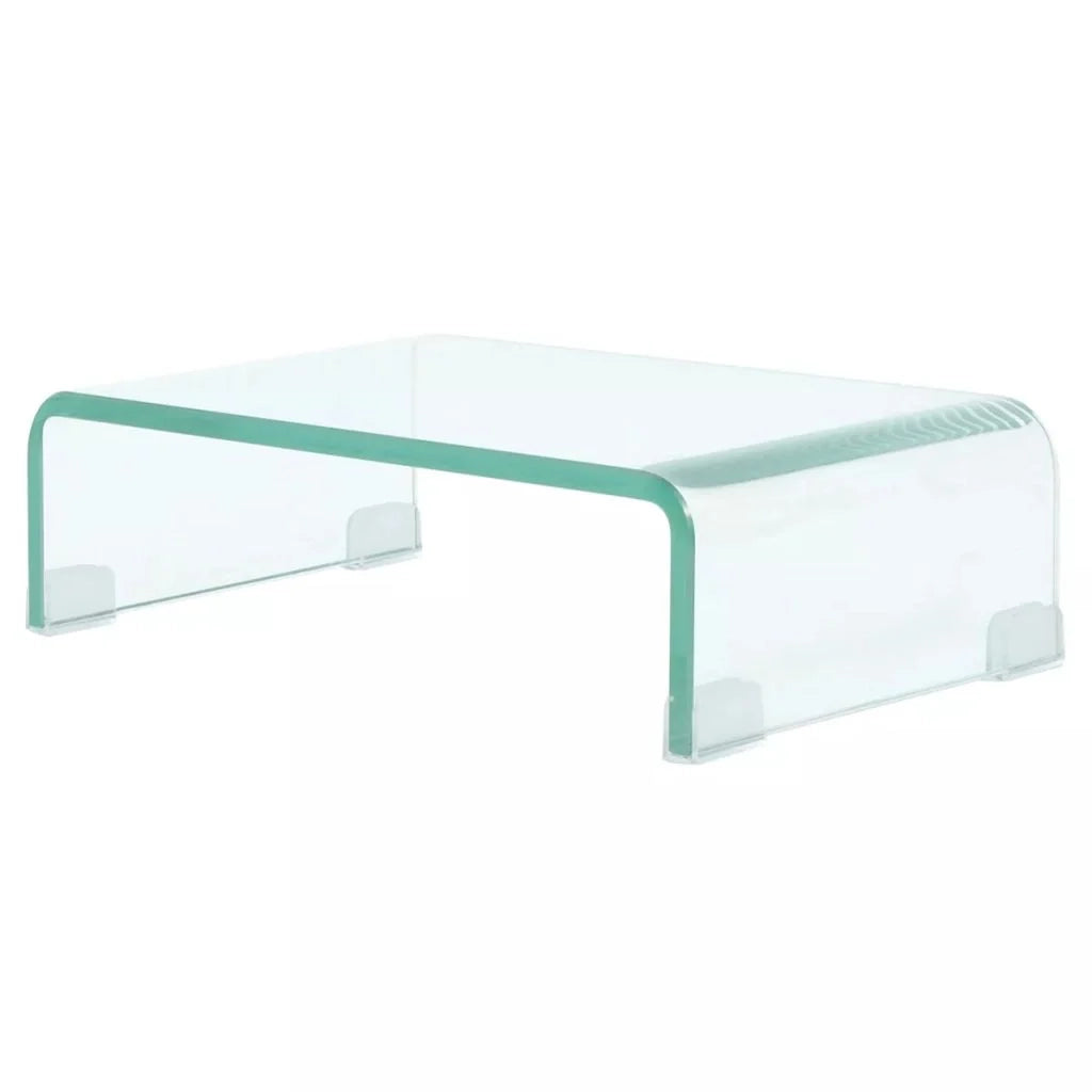 Pratico mobile porta TV/credenza di design per monitor da 40 cm vetro trasparente 2502257