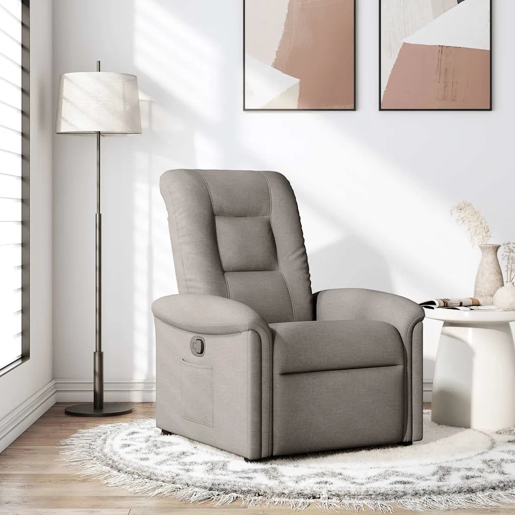 Poltrona Reclinabile in Tessuto Tortora 4015623