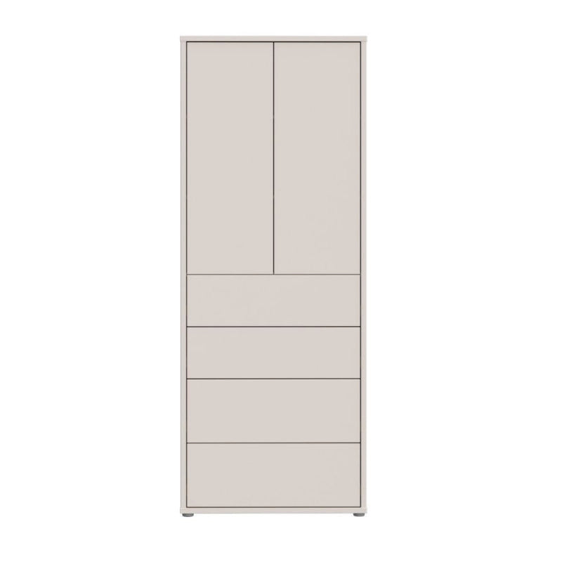 Mobile multiuso Medea 4 cassetti e 2 ante colore cashmere