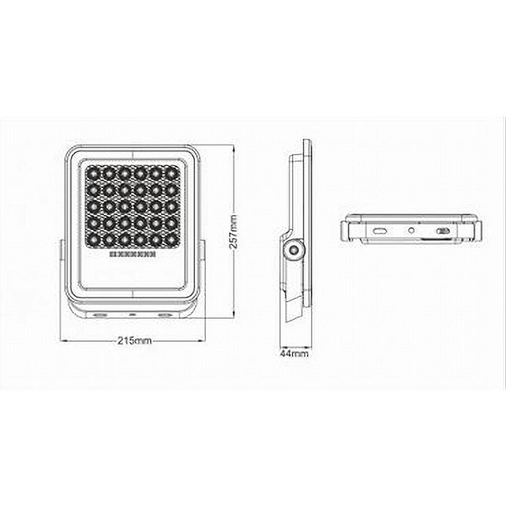 Trade Shop - Faro Led 100 Watt Con Pannello Solare Luce Naturale 4000k Telecomando Tk09-100w -
