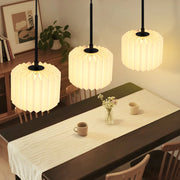 Lampada a Sospensione ZMH vintage lungo regolabile ¨C Paralume in carta 3 luci (senza lampadina)