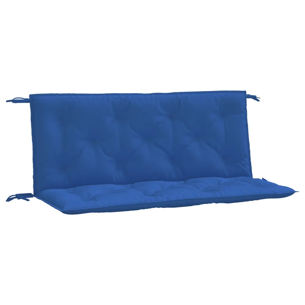 Cuscini per Panca 2 pz-Set di 2 Cuscini per panchina Blu 120x50x7 cm in Tessuto Oxford