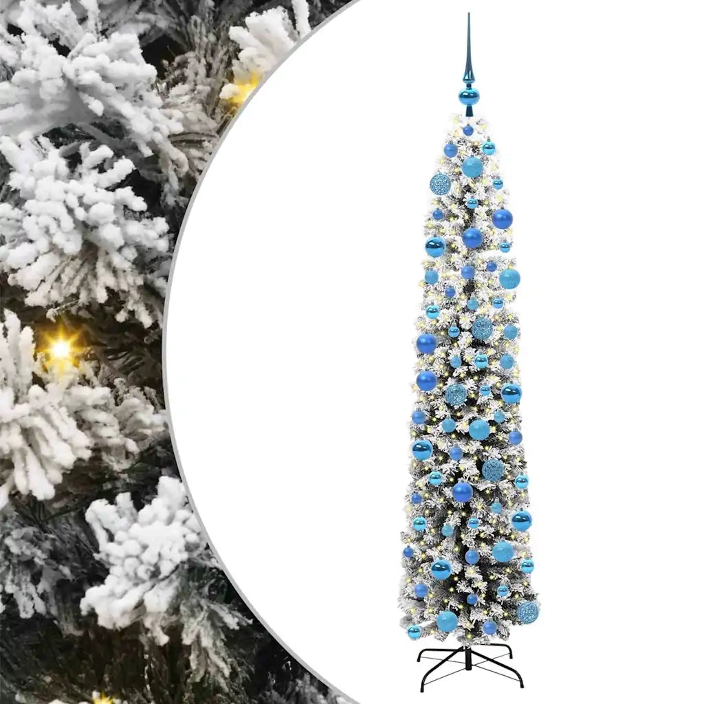 Albero di Natale | Decorazioni natalizie artificiale con 300 LED Verde 180 cm