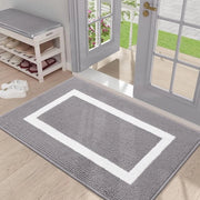 Matte antiscivolo per porte in vetro - 60 x 90 cm - Mattonella di protezione in grigio