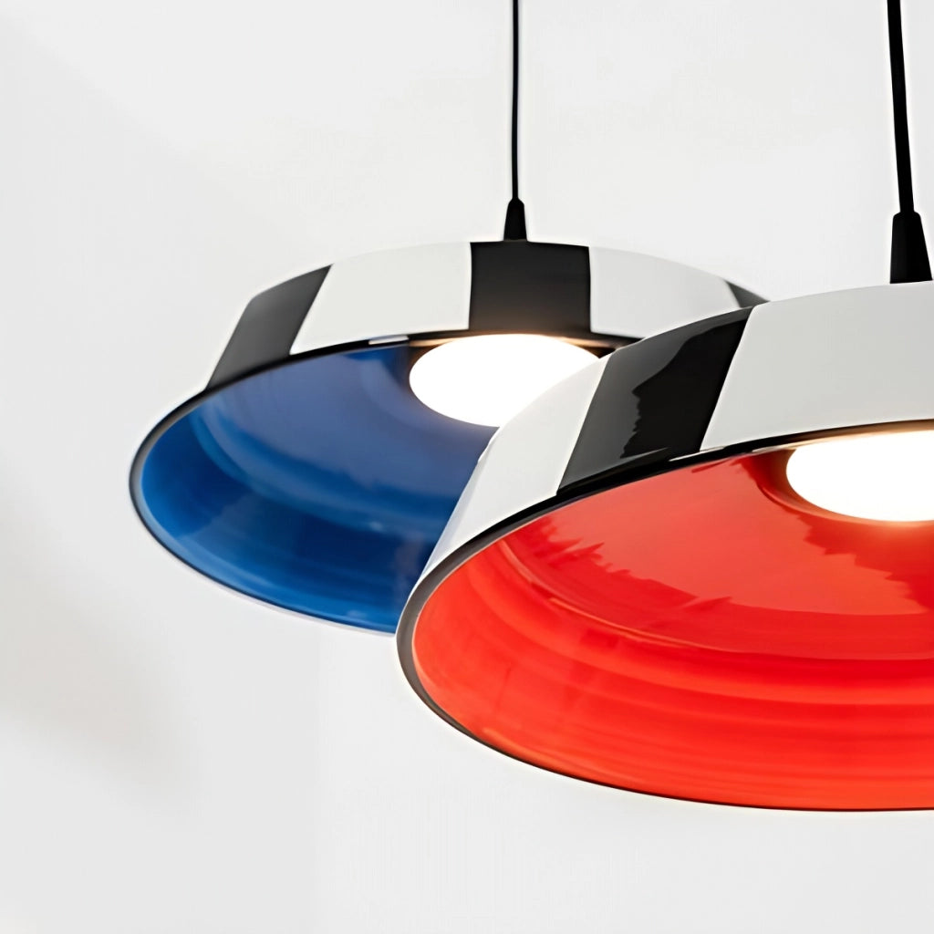 Circus Lampada a Sospensione LED Design Artigianale in Ceramica Blu Ø24 cm con Sorgente Luminosa 8W 3000K Alta Efficienza CRI 90 Modello Interni