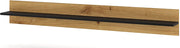 MOBILE SCAFFALE LIBRERIA SOSPESO SOGGIORNO ANETTE 151x20x20cm NERO OPACO ROVERE