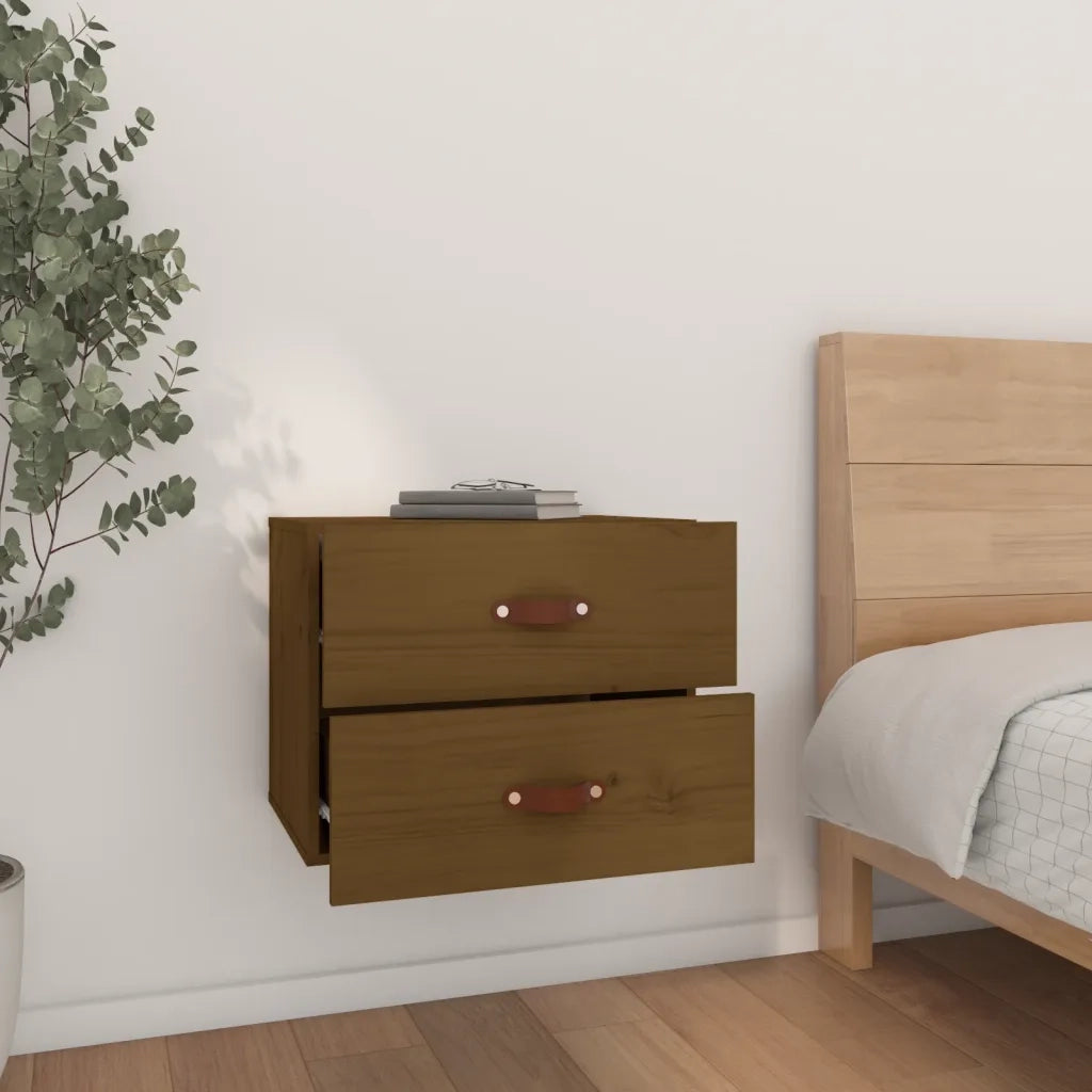 Comodino a Muro Marrone ambra 50x36x40 cm 820982