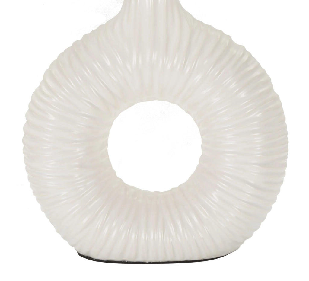 LAMPADA DA TAVOLO SETA BIANCA CM 28,5X15X43
