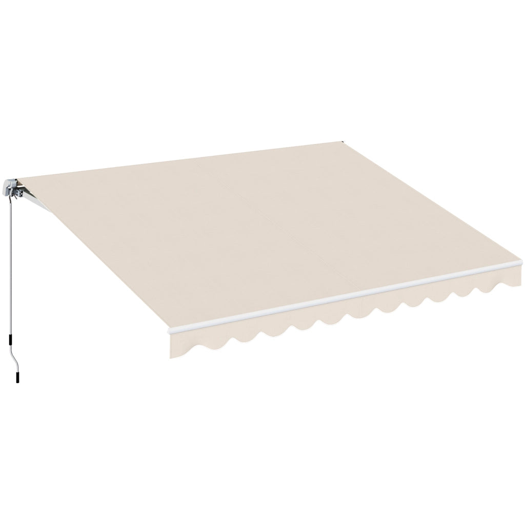 Tenda da Sole Avvolgibile con Manovella ¨C Xylo ¨C Beige 3x2.5m Metallo Poliestere