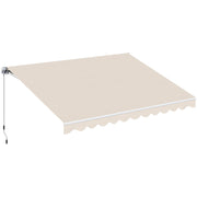 Tenda da Sole Avvolgibile con Manovella ¨C Xylo ¨C Beige 3x2.5m Metallo Poliestere