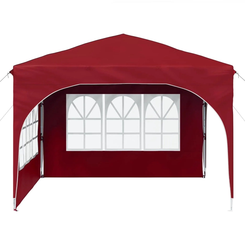 Tenda per feste a pop-up-Gazebo 290 x 290 x 245 cm Borgogna 922938
