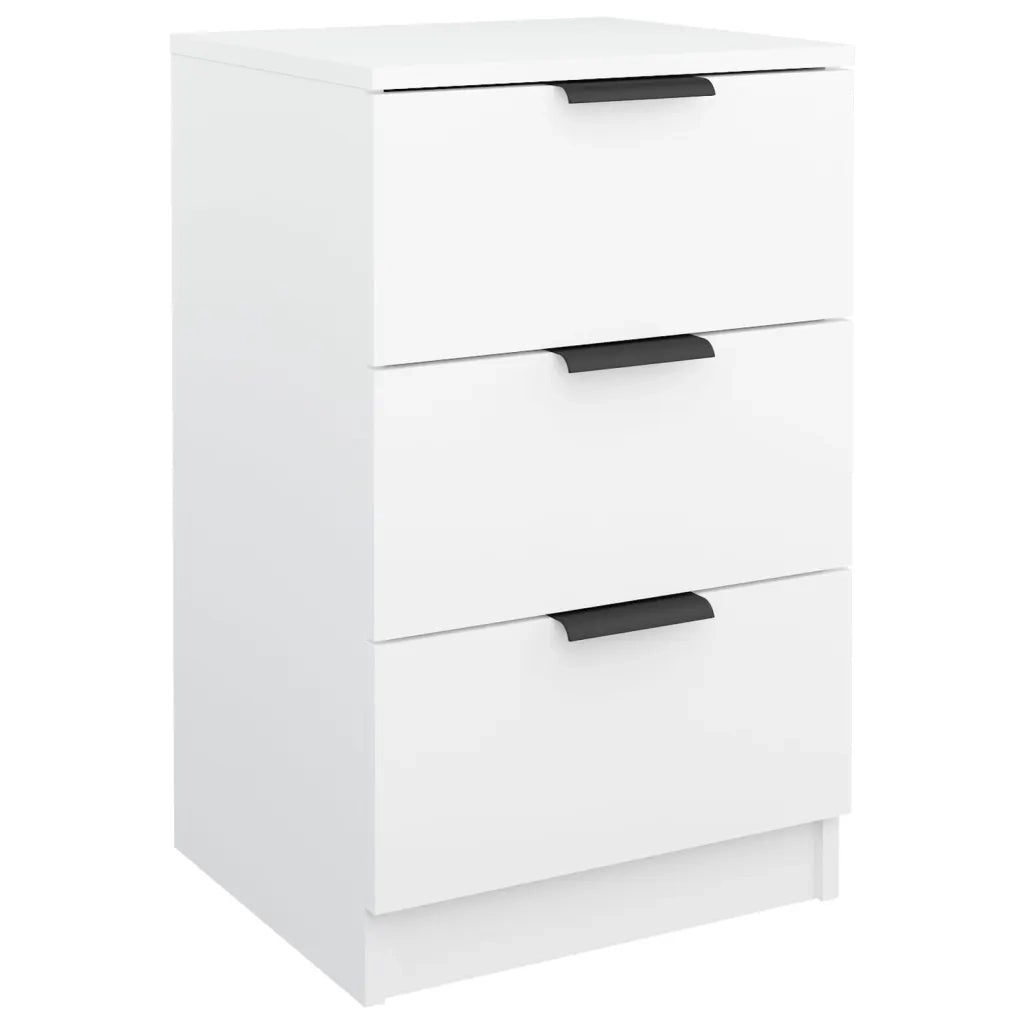 Comodini 2 pz Bianchi 40x36x65 cm 811269