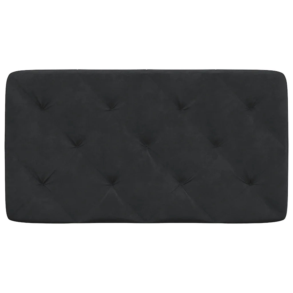 Cuscino Testiera-Cuscino per Testiera Nero 90 cm in Velluto