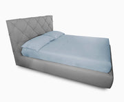Completo Lenzuola In 100% Cotone In Tinta Unita Made In Italy - 1 Piazza e Mezza - Azzurro