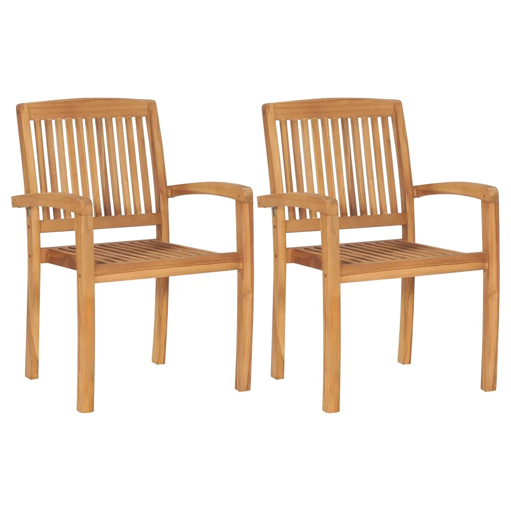 Sedie da Giardino 2pz Cuscini Verde Brillante Teak Massello 3063278